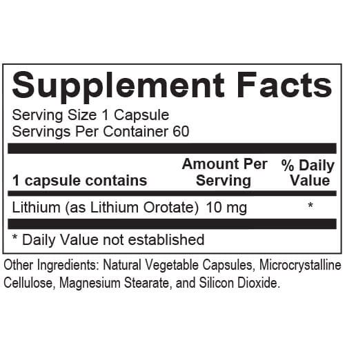 Lithium-Orotate-supplement-fact 