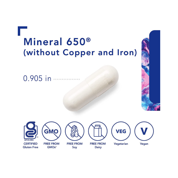 Mineral 650 (w/out CU & FE) 180 vcaps
