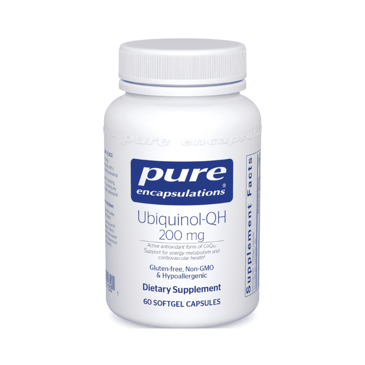 Pure Encapsulations Ubiquinol-QH 200 Mg - Welltopia Vitamins & Supplement Pharmacy