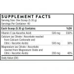 Cal-Mag Citrate Effervescent 7.5 oz supplement fact